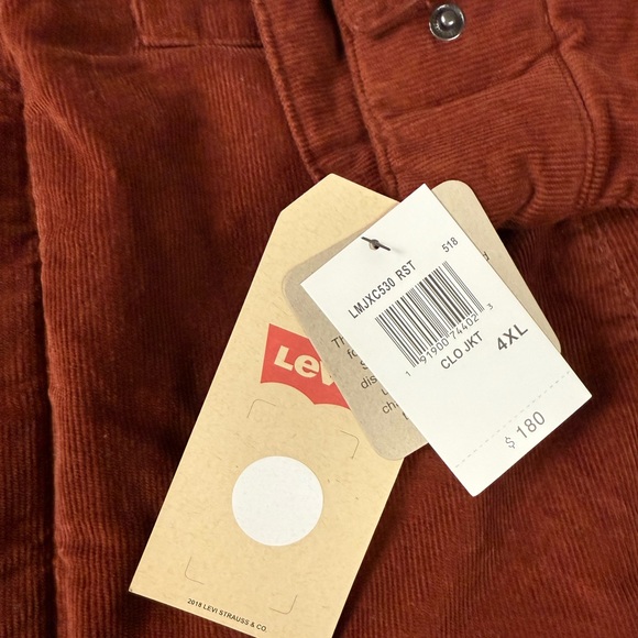 Levi’s Corduroy Faux Sherpa Lined Trucker Jacket NWT - Picture 4 of 10